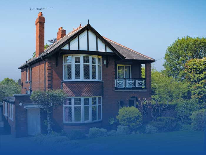 A traditional red brick British house with bay windows. A perfect buy to let property.
